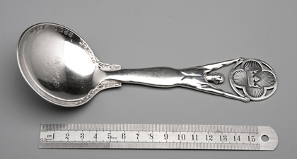 Norwegian Silver Liberation Serving Spoon - Norge 1945, Thorvald Marthinsen